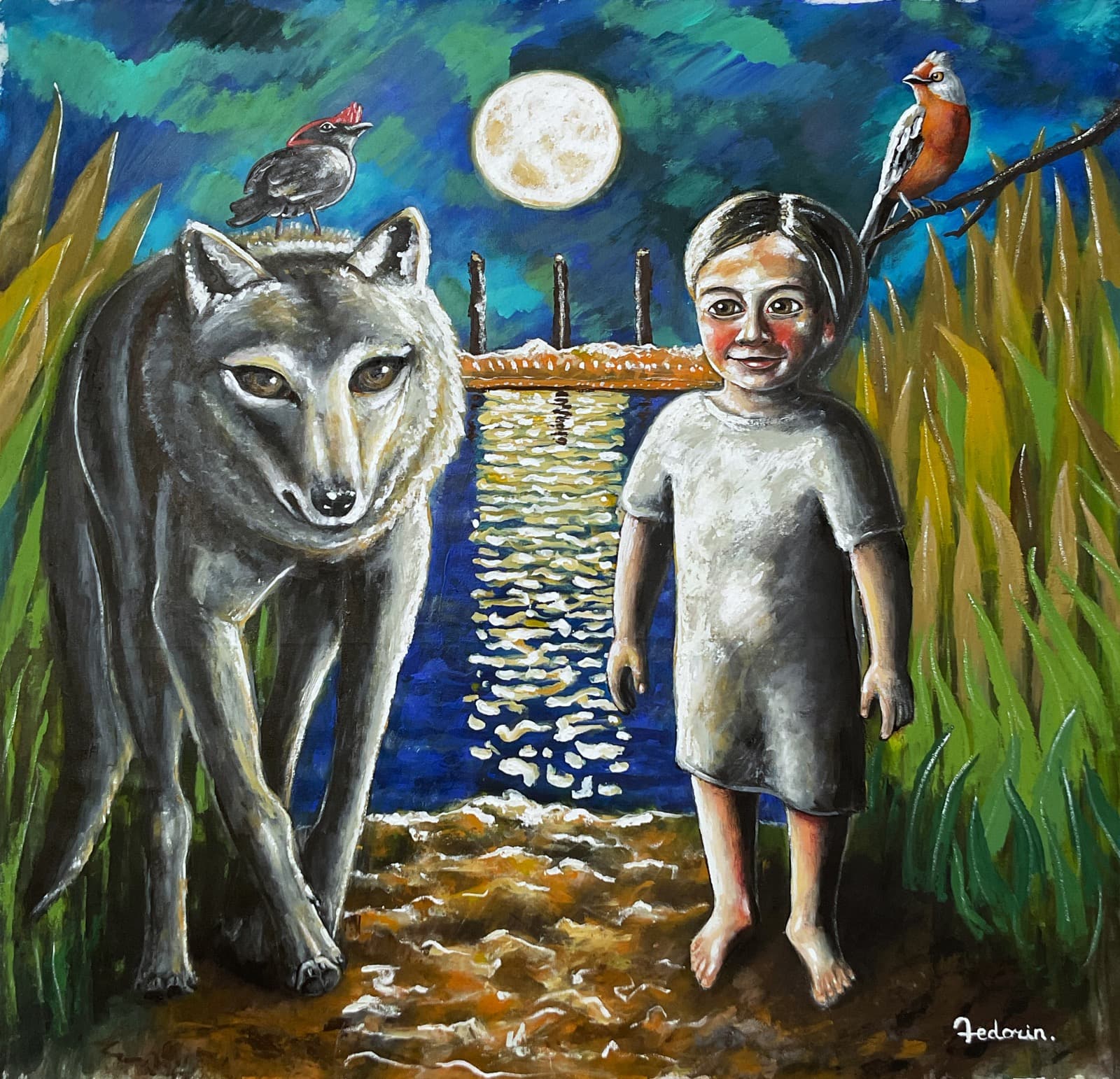 Delicadeza Emocional — oil painting by Porfirii Fedorin, 2024