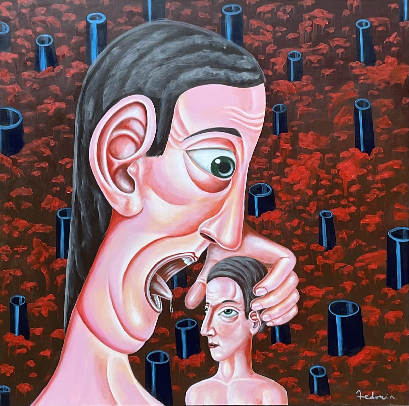 Saturn — oil painting by Porfirii Fedorin, 2024