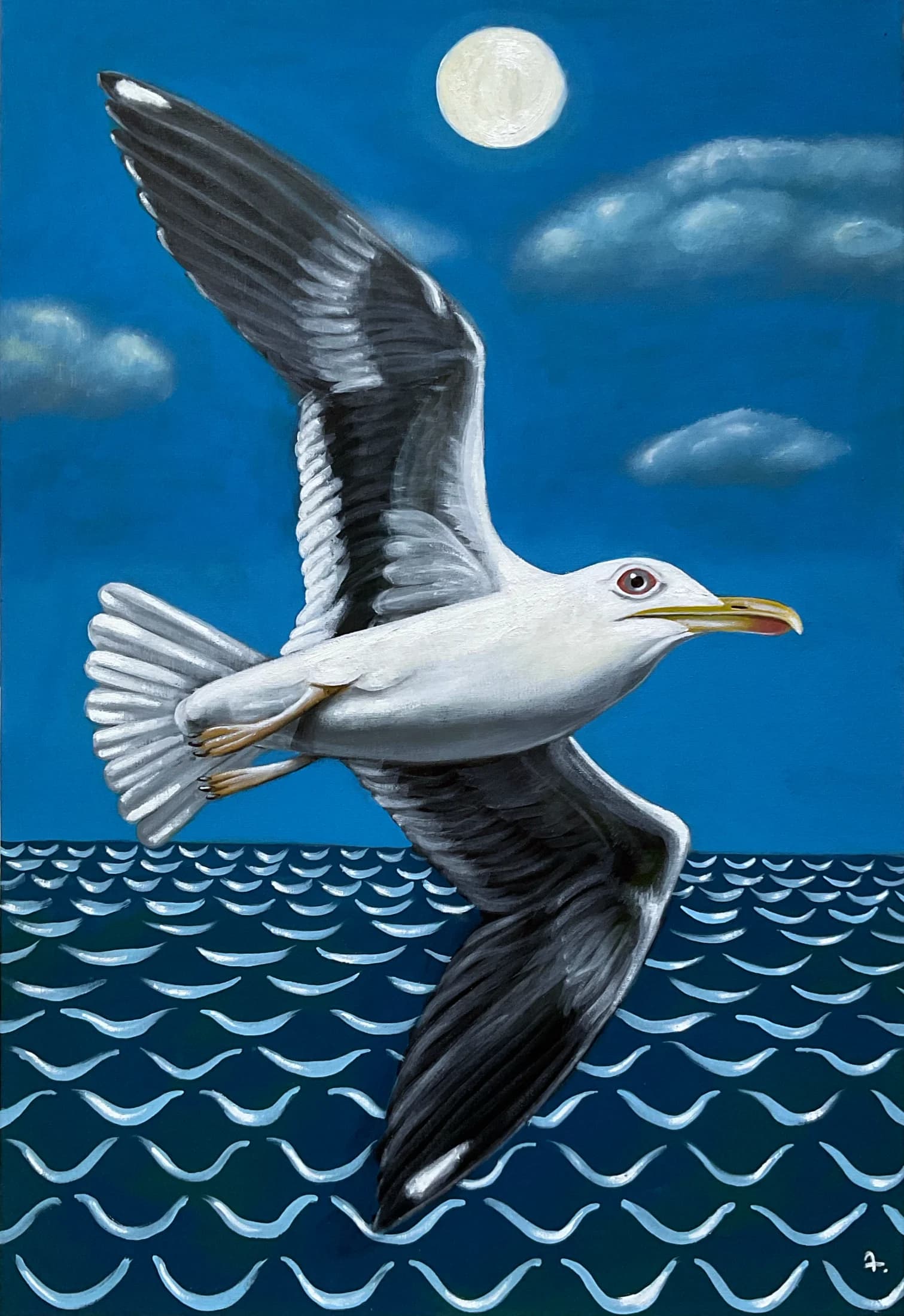 A Passing Ripple — oil painting by Porfirii Fedorin, 2025