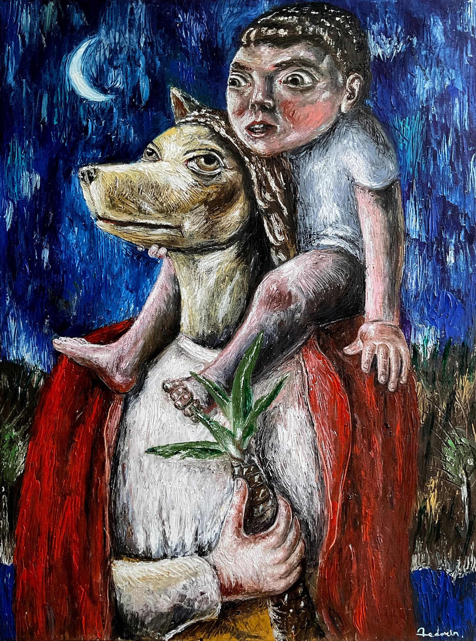 precious-burden-sacred-and-mythological-oil-painting — oil painting by Porfirii Fedorin, 2026